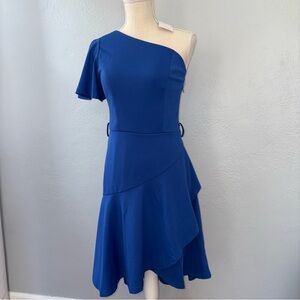 NWT Grace Karin Formal Blue One-Shoulder Dress